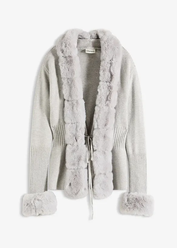 Vest met imitatiebont, bonprix