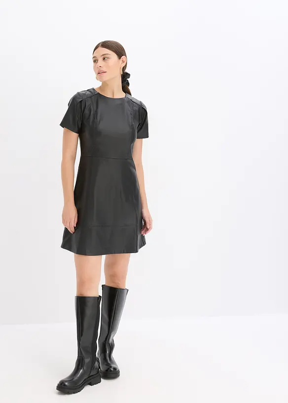 Imitatieleren jurk, bonprix
