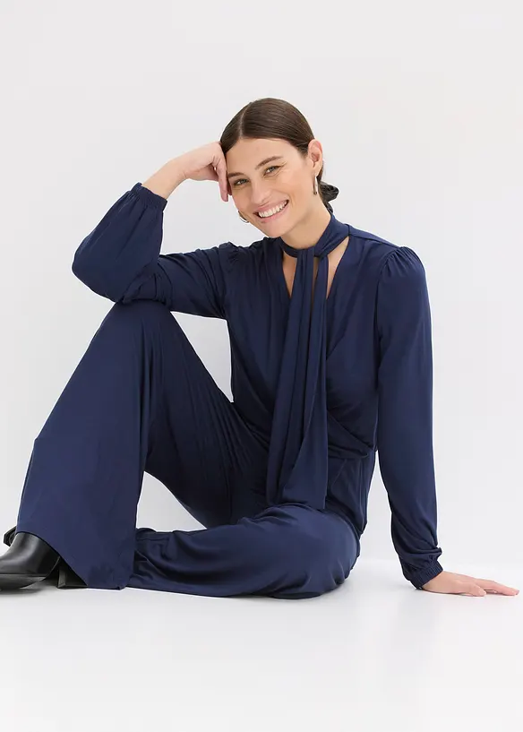 Jersey jumpsuit van soepele viscose, bonprix