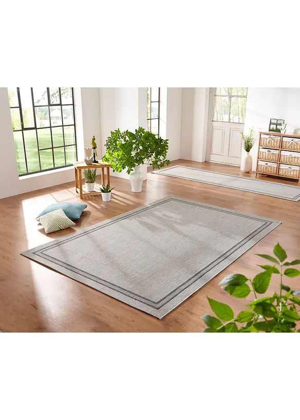 Binnen- en buitenkleed met boord, bonprix