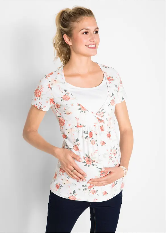 Zwangerschapsshirt/voedingsshirt van biologisch katoen, bonprix