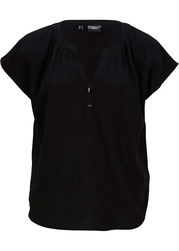 Mousseline blousetop van katoen, bonprix