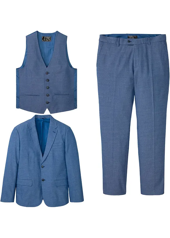 Pak met gilet, regular fit (3-dlg. set), bonprix