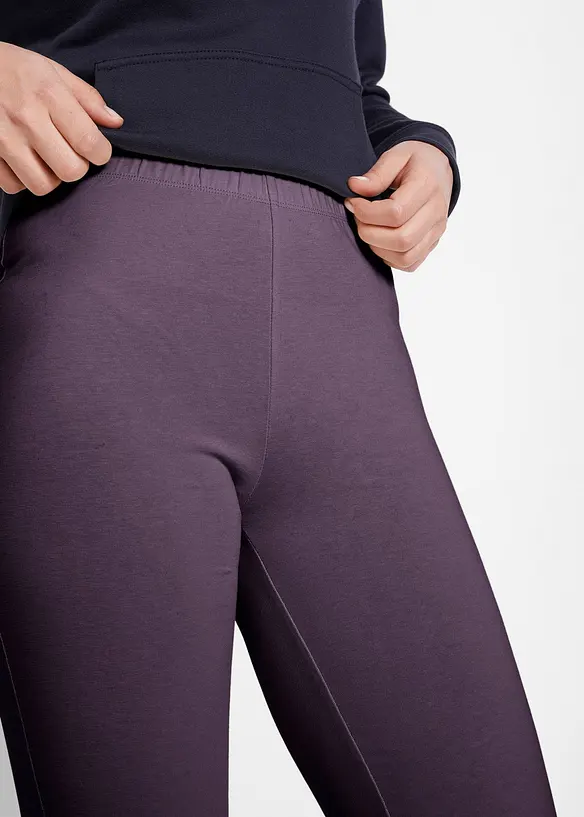 Stretch legging met biologisch katoen (set van 2), bonprix