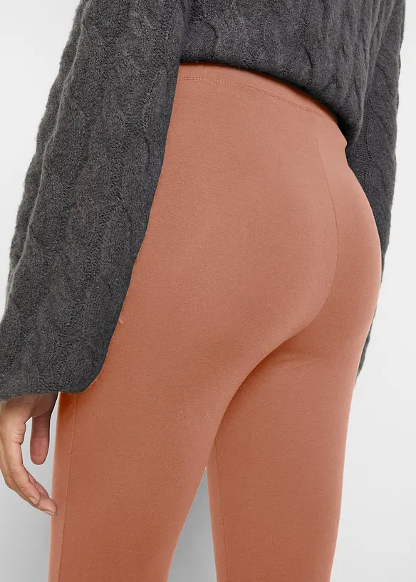 Stretch legging met biologisch katoen (set van 2), bonprix