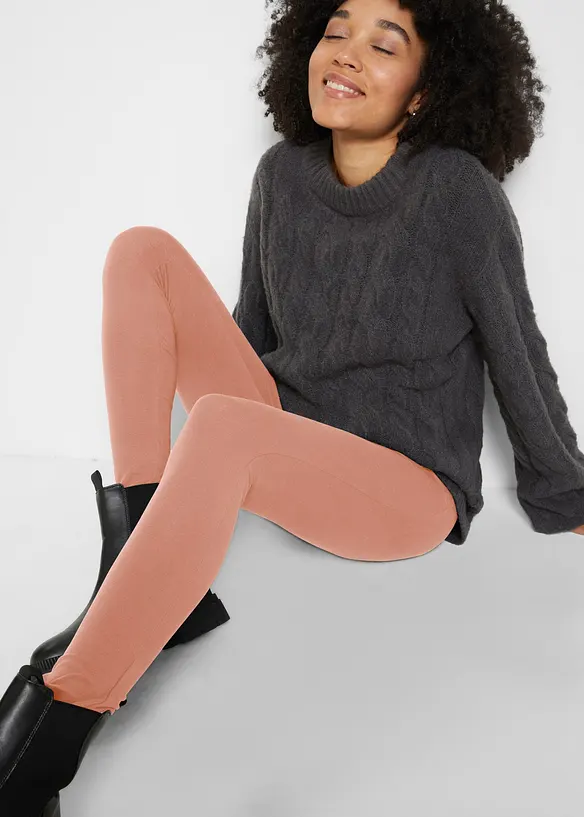 Stretch legging met biologisch katoen (set van 2), bonprix