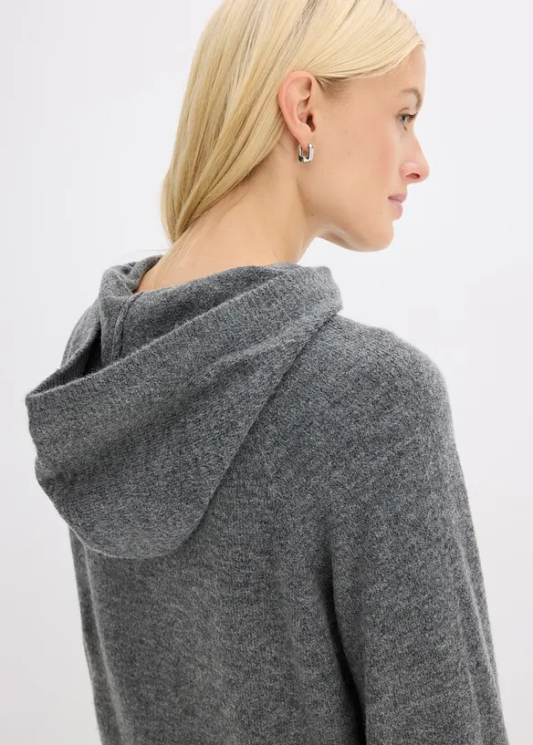 Gebreide hoodie, bonprix