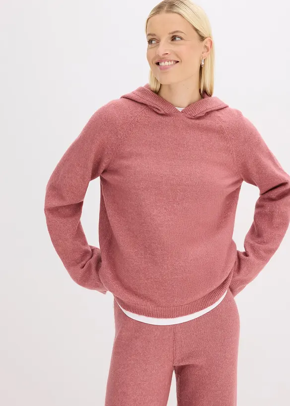 Gebreide hoodie, bonprix
