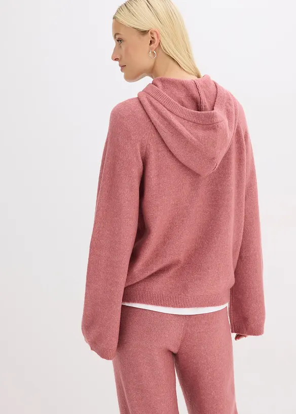 Gebreide hoodie, bonprix