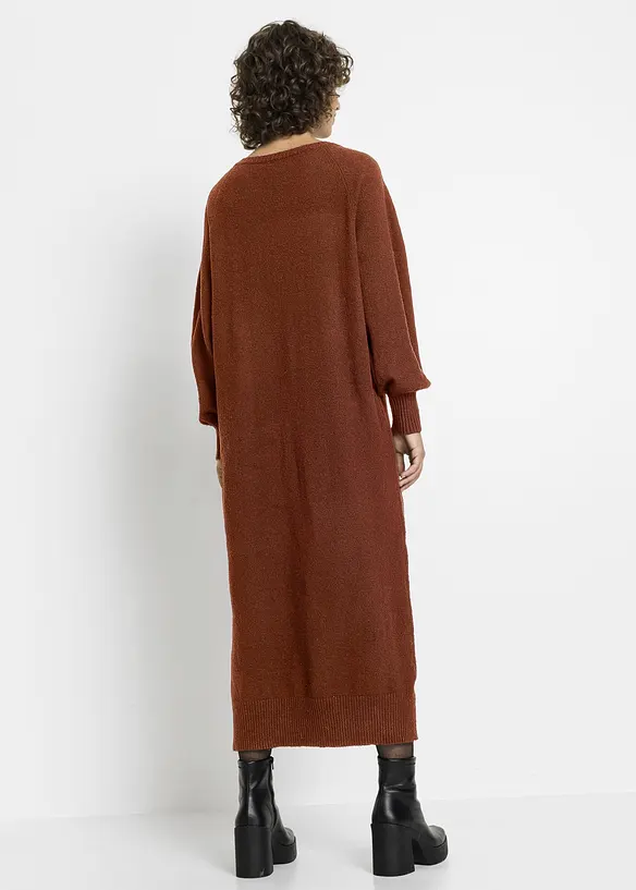 Gebreide oversized midi jurk, bonprix
