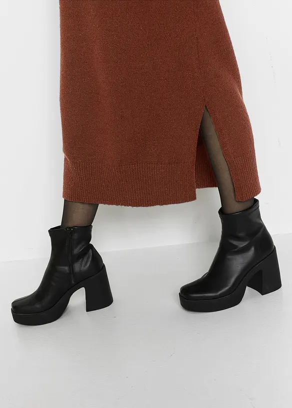 Gebreide oversized midi jurk, bonprix