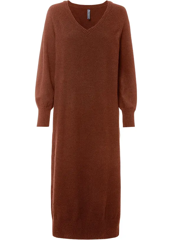 Gebreide oversized midi jurk, bonprix