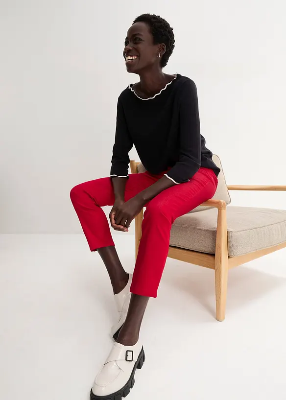 Stretch broek van katoen, bonprix