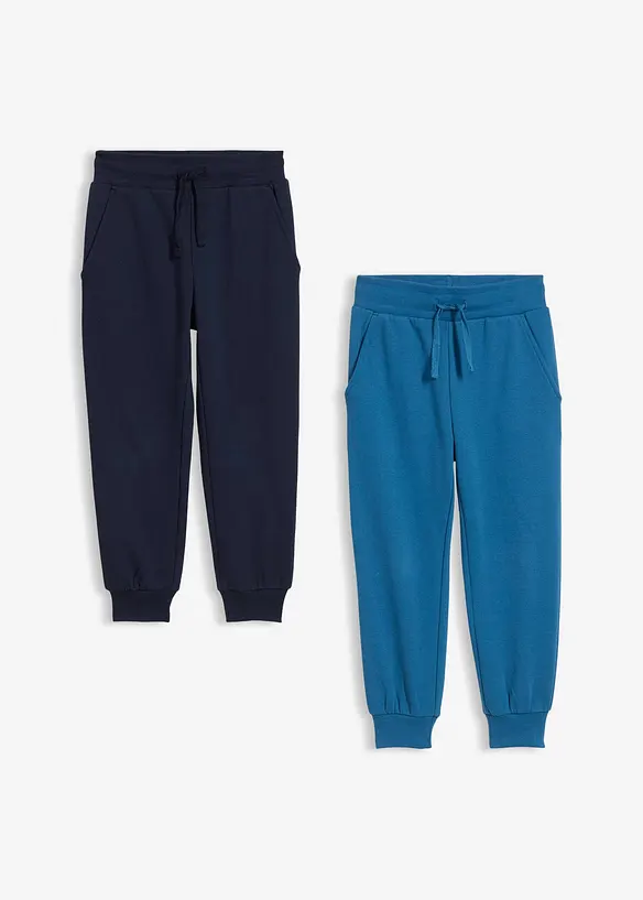Joggingbroek van een zachte katoenmix (set van 2), bonprix