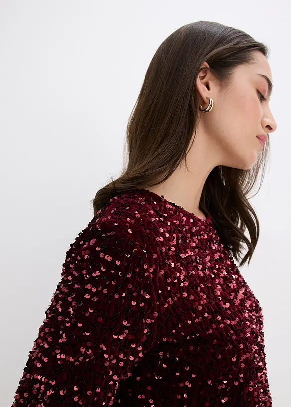 Shirt met pailletten, bonprix