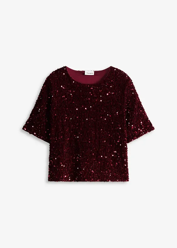 Shirt met pailletten, bonprix