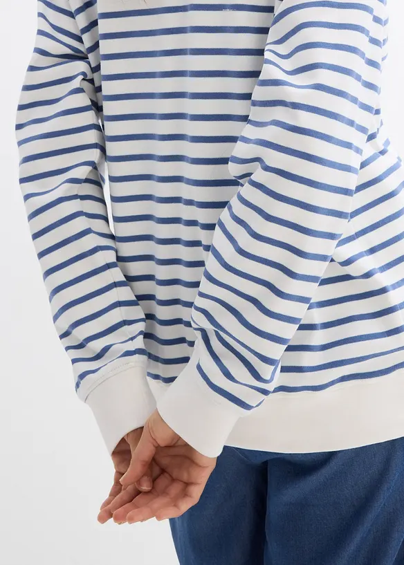Zwangerschaps- en voedingsshirt van katoen, bonprix