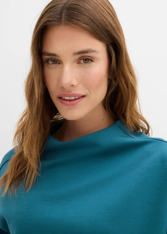 Oversized sweater van zachte scuba, bonprix