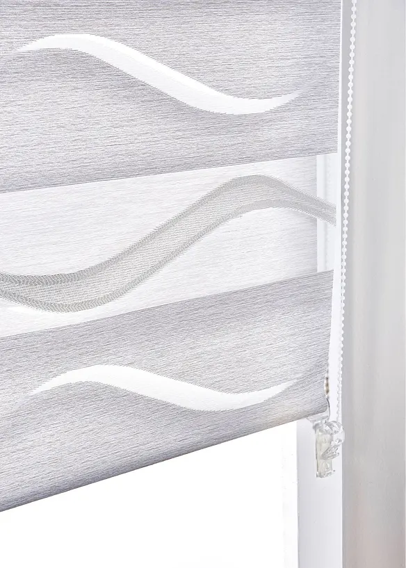 Duo rolgordijn van jacquard, tweekleurig, bonprix