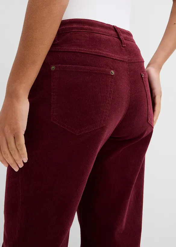 Corduroy broek in Marlene Dietrich stijl, bonprix