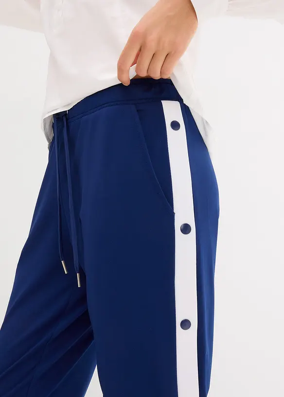 Sneldrogende joggingbroek met drukknopen, bonprix
