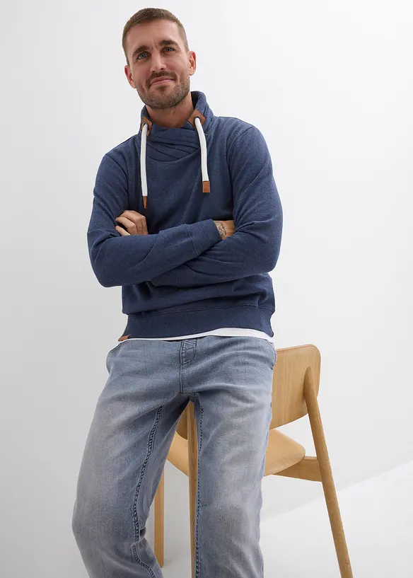 Sweater met sjaalkraag, bonprix