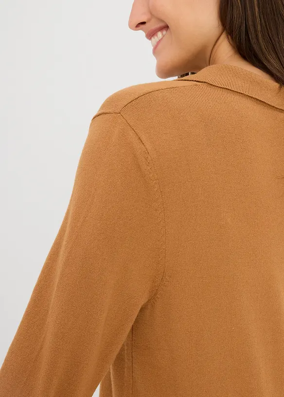 Poloshirt van fijne viscose, bonprix
