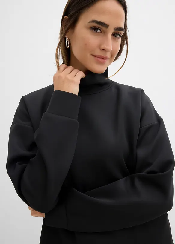 Scuba-shirt met opstaande kraag, bonprix