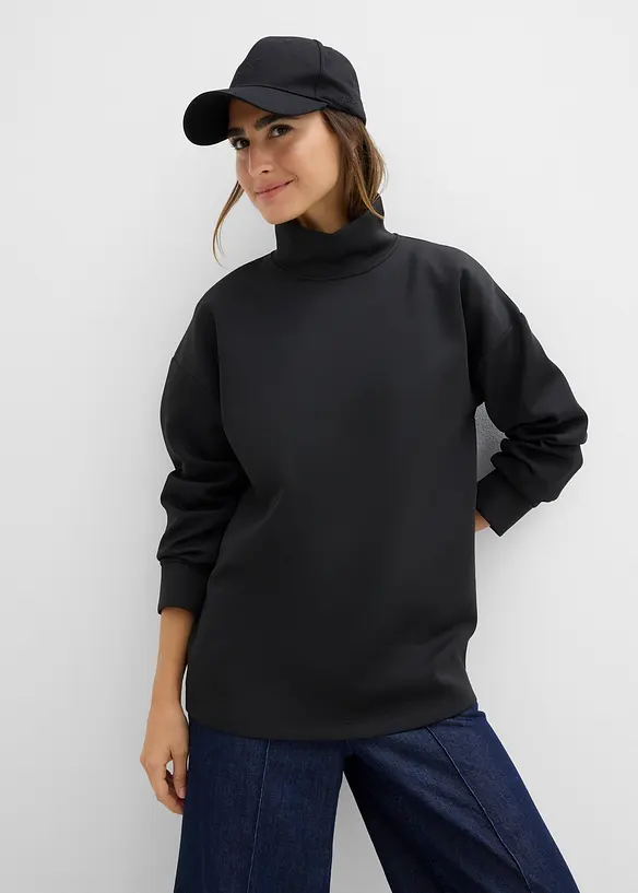 Scuba-shirt met opstaande kraag, bonprix