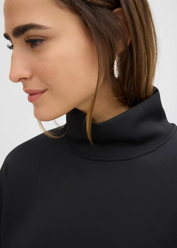 Scuba-shirt met opstaande kraag, bonprix