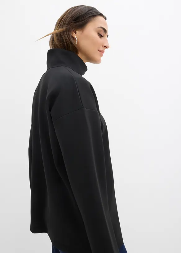 Scuba-shirt met opstaande kraag, bonprix