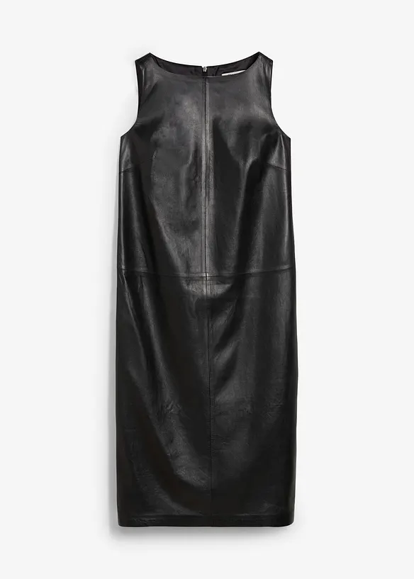 Leren jurk van nappaleer, bonprix