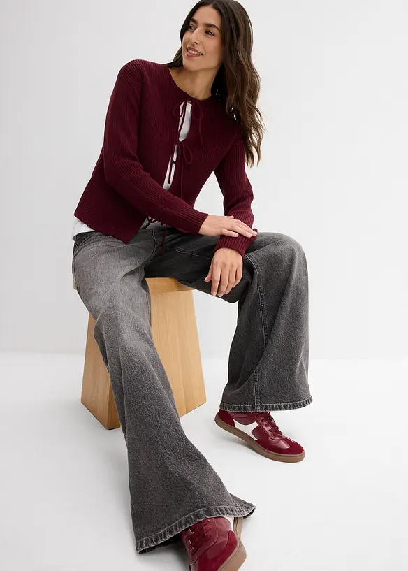 Vest met strikdetails, bonprix