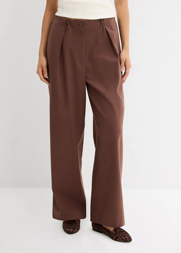 Broek met functionele details van een viscose-mix, bonprix