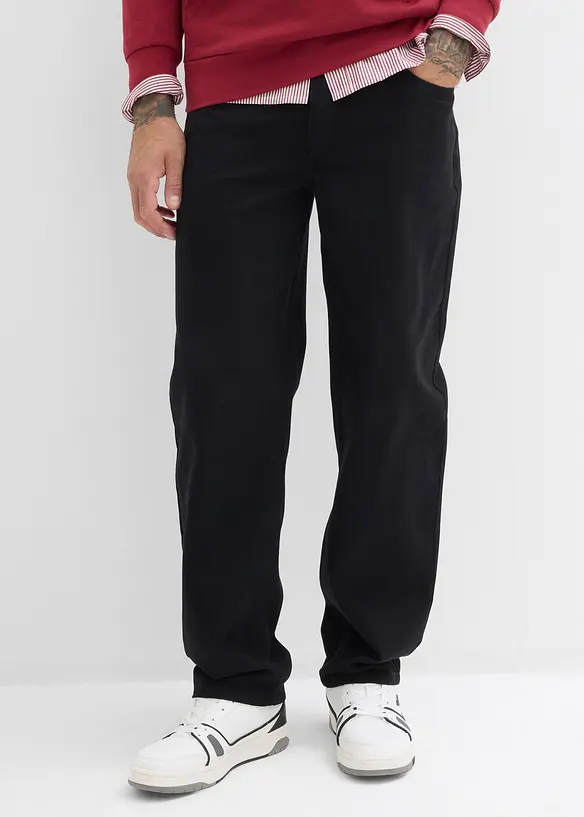 Relaxed fit twillbroek met comfortband, straight, bonprix