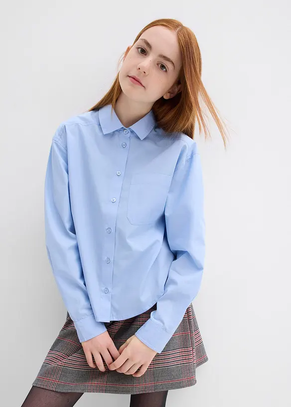 Oversized blouse van puur katoen, bonprix