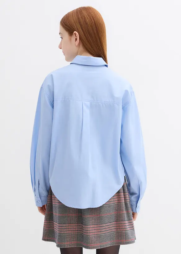 Oversized blouse van puur katoen, bonprix
