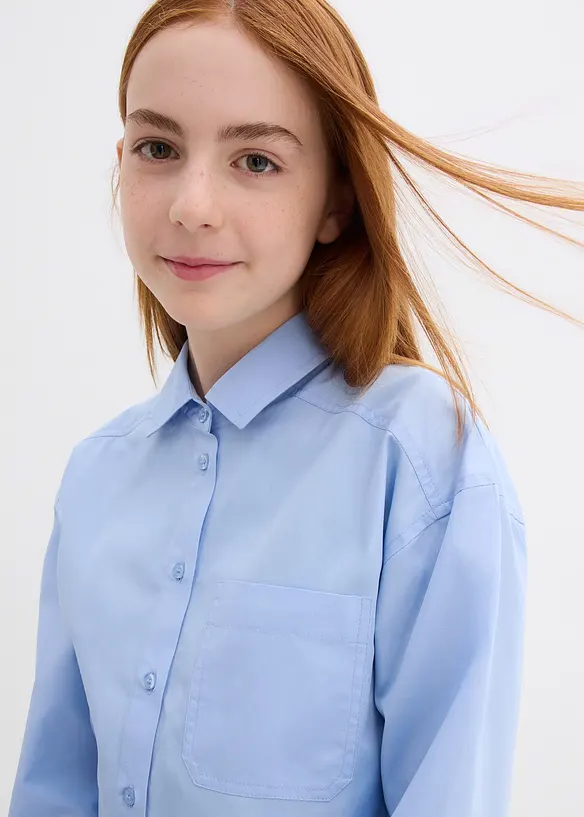 Oversized blouse van puur katoen, bonprix