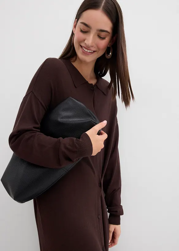 Gebreide jurk van viscosemix, bonprix