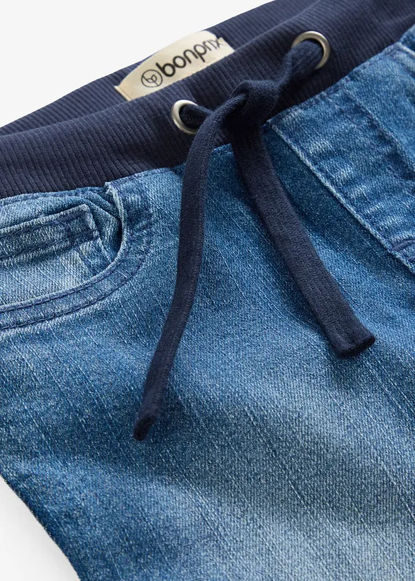 Instapjeans met tailleband, mid waist, bonprix