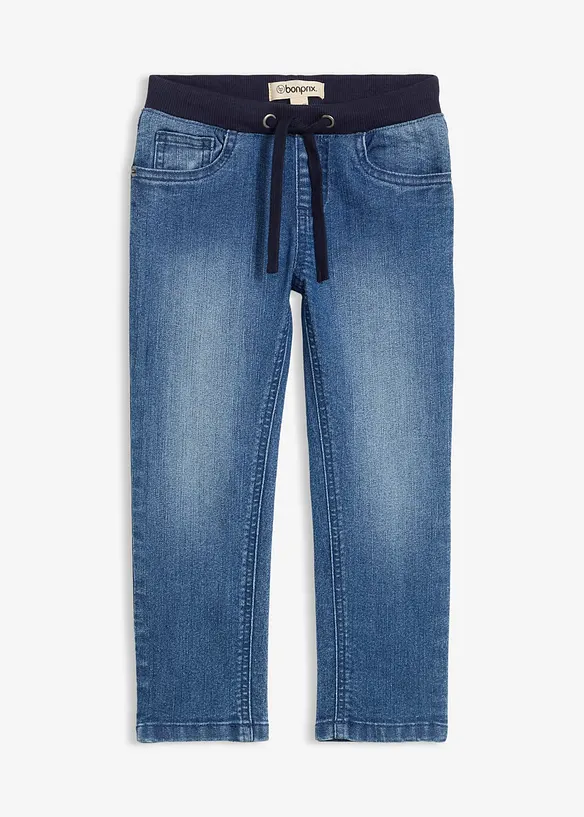 Instapjeans met tailleband, mid waist, bonprix