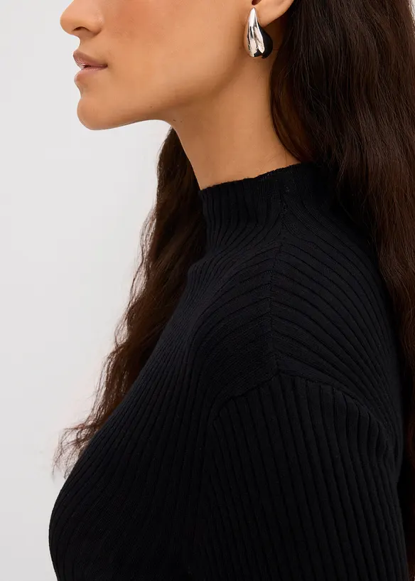 Geribd shirt in een viscosemix, bonprix