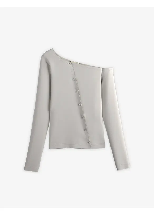 Geribde longsleeve, bonprix