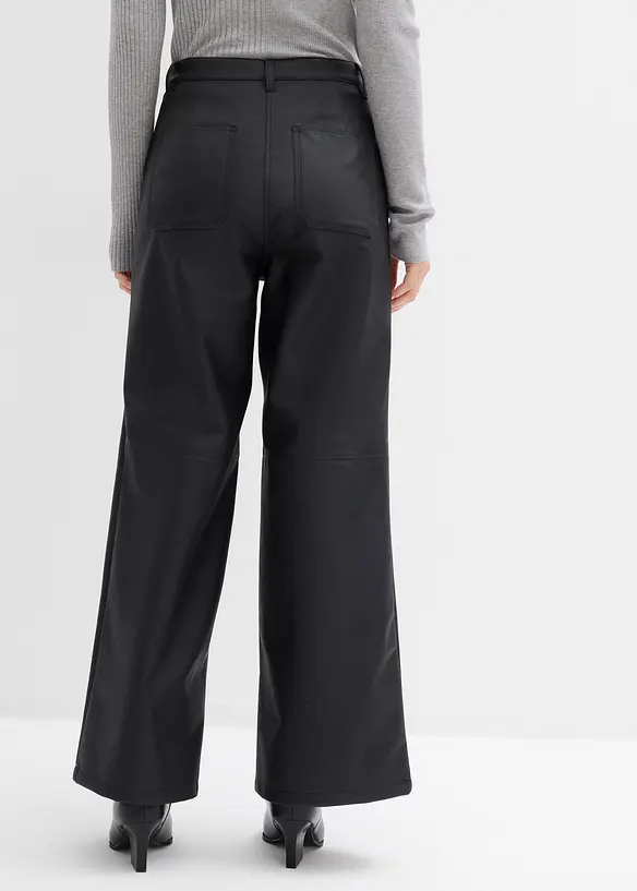 Imitatieleren broek, bonprix