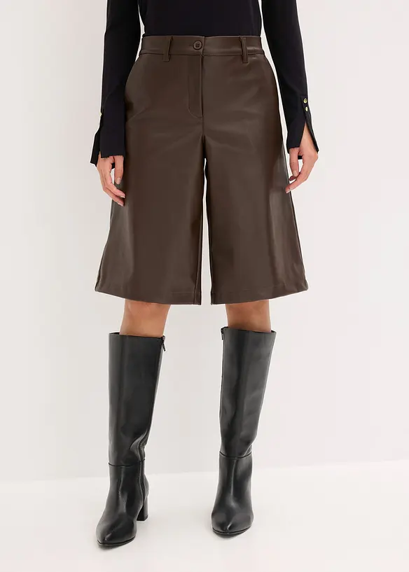 Bermuda van imitatieleer, bonprix