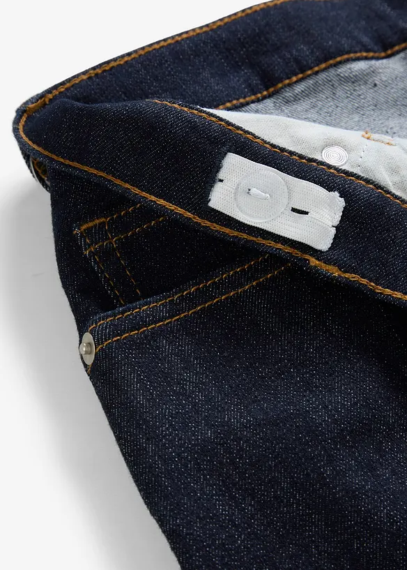 Loose fit stretch jeans met verstelbare band, straight, bonprix