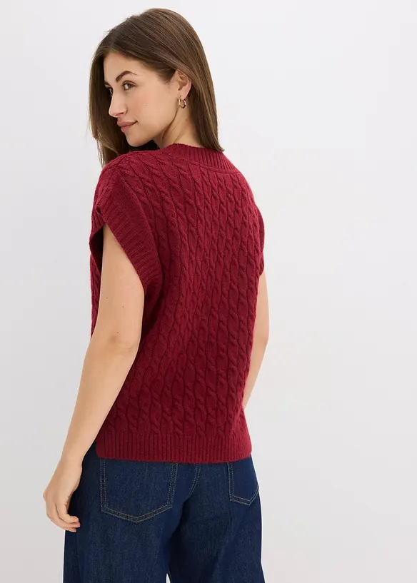 Spencer met kabelpatroon, bonprix
