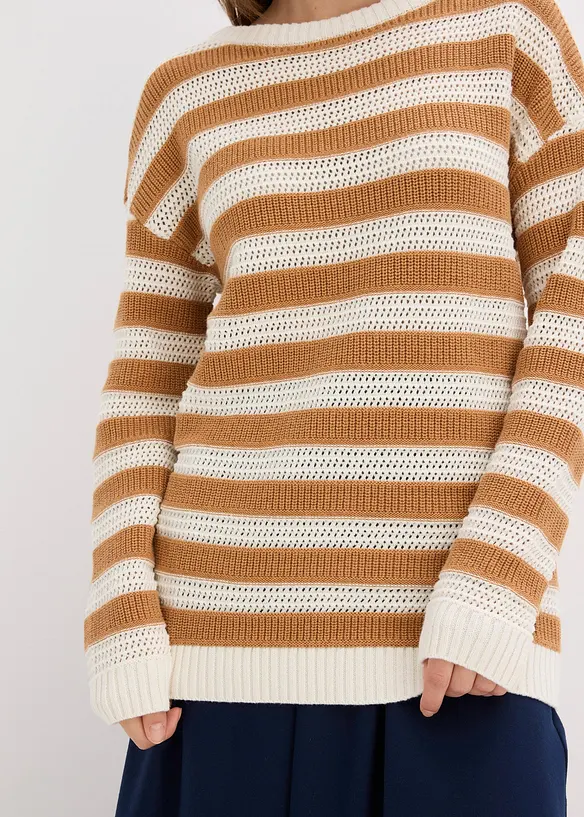 Oversized trui van katoen, bonprix