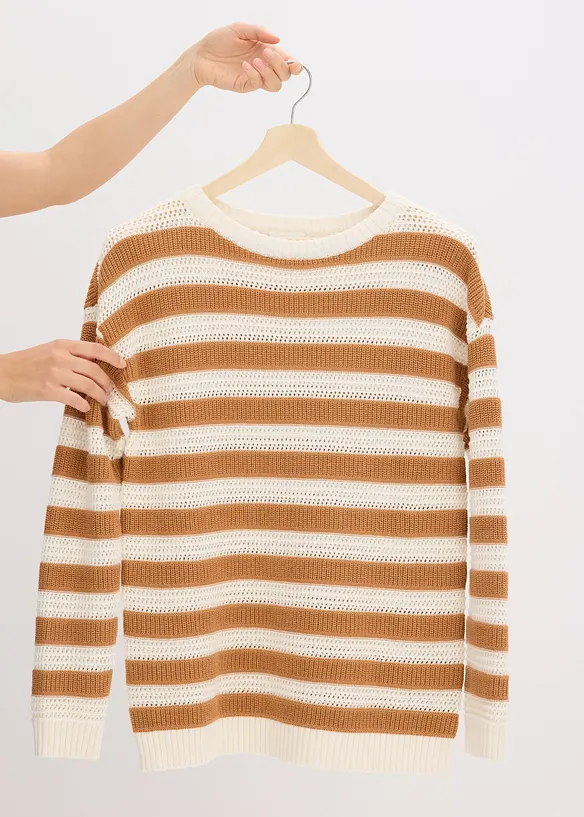 Oversized trui van katoen, bonprix