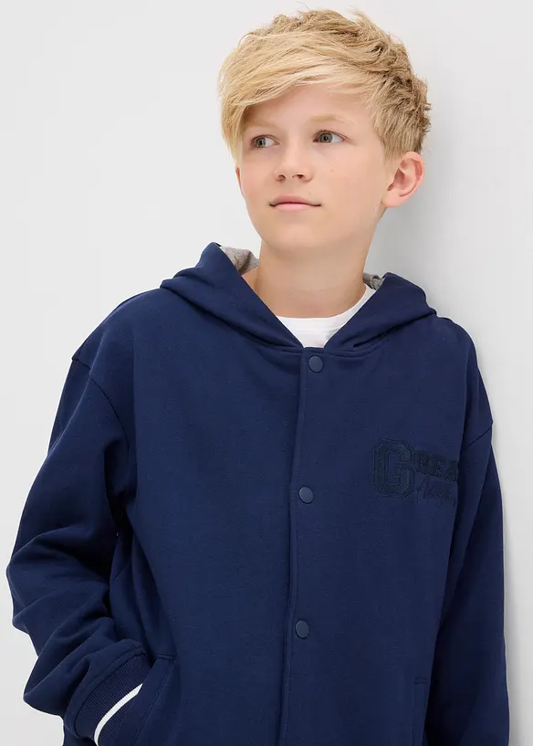 College sweatvest van puur biologisch katoen, bonprix